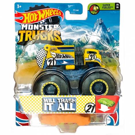Mattel Hot Wheels Monster Trucks: Will Trash It All Die-Cast Vehicle (HHG67)