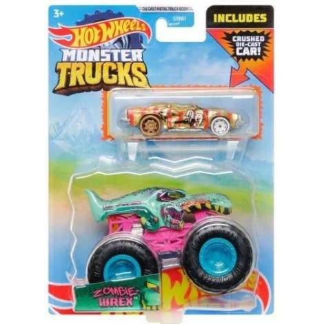 Mattel Hot Wheels Monster Trucks: Zombie Wrex Die-Cast  Truck (HDC03)