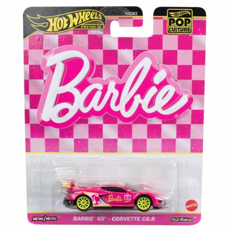 Mattel Hot Wheels® Pop Culture: Barbie - Barbie 65 Corvette C8.R Vehicle (HVJ51)