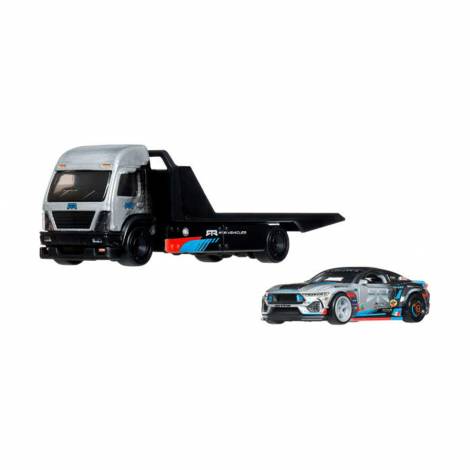 Mattel Hot Wheels Premium: Car Culture Team Transport - 2024 Ford Mustang RTR Spec 5-FD & Aero Lift Vehicles (JHX92)