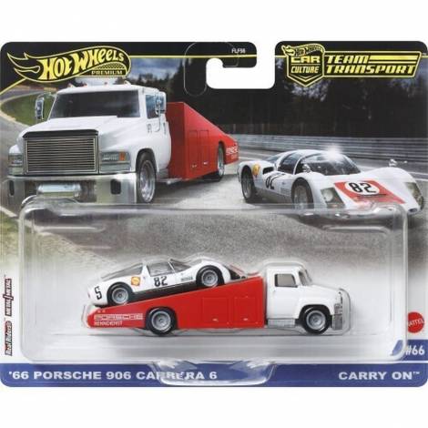 Mattel Hot Wheels: Premium Car Culture Team Transport - 66 Porsche 906 Carrera 6 Carry On (HRV47)