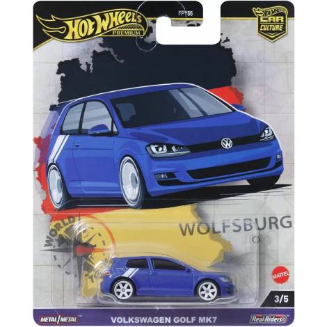 Mattel Hot Wheels Premium: Car Culture - Volkswagen Golf MK7 Vehicle (HRV79)