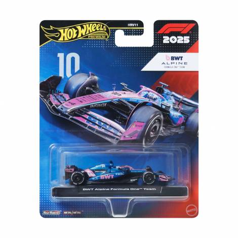 Mattel Hot Wheels Premium: F1 – BWT Alpine Formula One Team Vehicle (JKD82)