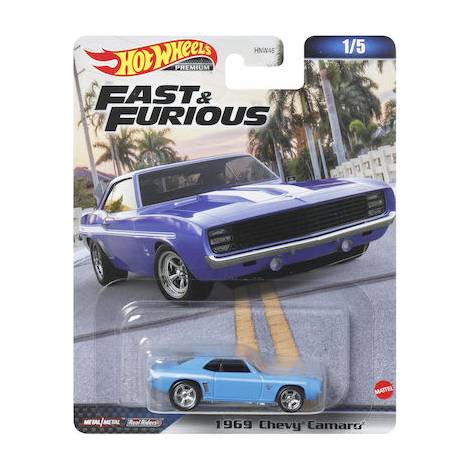 Mattel Hot Wheels Premium: Fast  Furious - 1969 Chevy Camaro (HKD24)