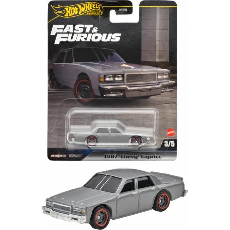 Mattel Hot Wheels Premium: Fast  Furious - 1987 Chevy Caprice Vehicle (HRT98)