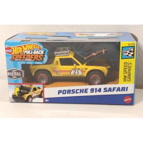 Mattel Hot Wheels: Pull-Back Speeders - Porsche 914 Safari (1:43) (HWH34)