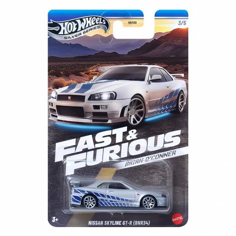 Mattel Hot Wheels Silver Series: Fast  Furious Brian OConner - Nissan Skyline GT-R (BNR34) (JBY31)