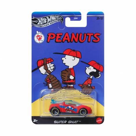 Mattel Hot Wheels: Silver Series Peanuts 75th - Super Gnat Vehicle (JCB84)