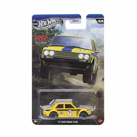 Mattel Hot Wheels Silver Series: Rally Racers - '71 Datsun 510 Vehicle (JKX64)