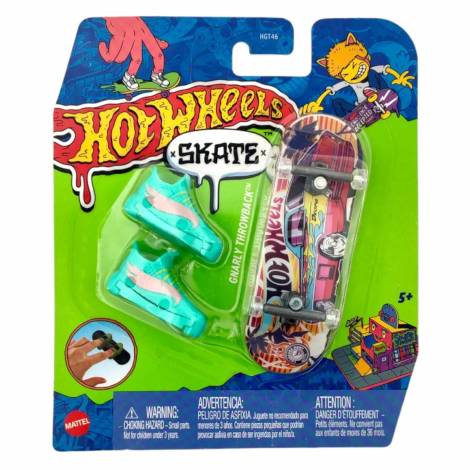 Mattel Hot Wheels Skate Fingerboard and Shoes: Challenge Accepted - Gnarly Throwback (HNG24)