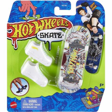 Mattel Hot Wheels Skate Fingerboard and Shoes: Tony Hawk - Grip  Grind (HNG39)