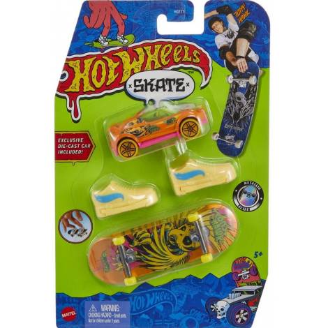 Mattel Hot Wheels: Skate - Hi Beam  Shrieking Havoc Tony Hawk Fingerboard Set (HNG59)