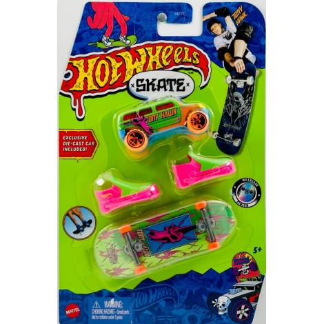 Mattel Hot Wheels: Skate - Rockster  Howlan Tony Hawk Fingerboard Set (HNG65)