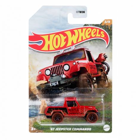 Mattel Hot Wheels Themed Auto Mud Runners - 67 Jeepster Commando (HDH08)