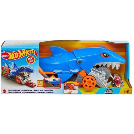 Mattel Hot WheelsCity: Shark Chomp Transporter Playset (GVG36)