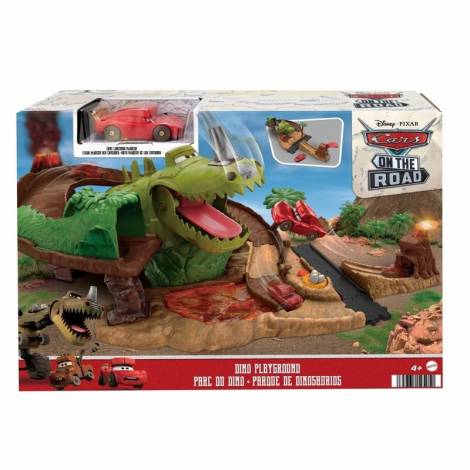 Mattel Jurassic World: Cars On The Road Σετ Παιχνιδιου Με Τυρανομισιοσαυρο Ρεξ (HMD74)