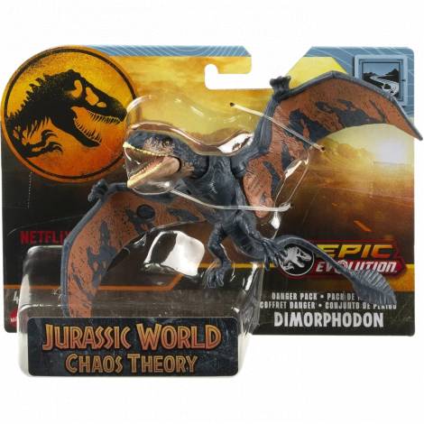 Mattel Jurassic World Epic Evolution: Chaos Theory Danger Pack - Dimorphodon Action Figure (HTK54)