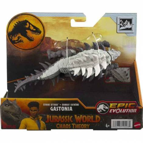 Mattel Jurassic World Epic Evolution: Chaos Theory Strike Attack - Gastonia Action Figure (HTK66)