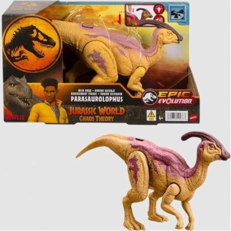 Mattel Jurassic World: Epic Evolution Chaos Theory - Wild Roar Parasaurolophus (HTK75)