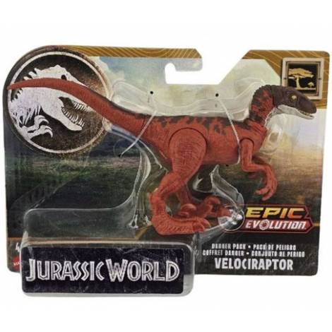 Mattel Jurassic World: Epic Evolution - Velociraptor Danger Pack (HTK53)