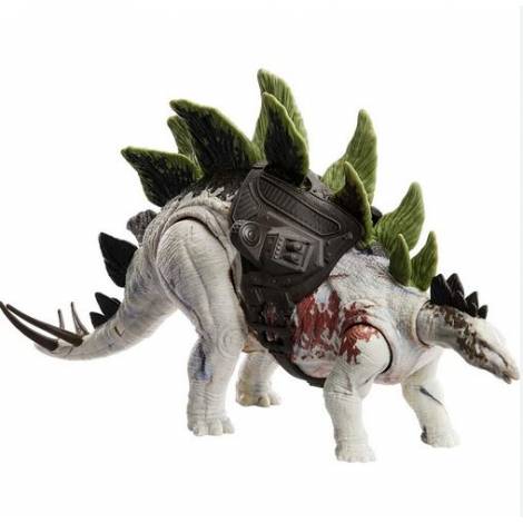 Mattel Jurassic World: Gigantic Dino Trackers - Stegosaurus Large Dinosaur Figure (HLP24)