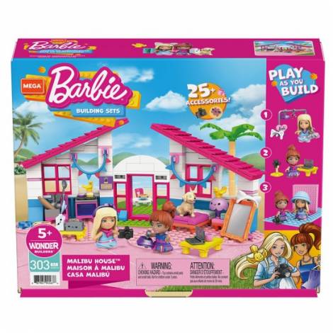 Mattel Mega Barbie: Building Sets - Malibu House (GWR34)