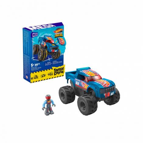 Mattel Mega Hot Wheels Monster Trucks: Smash  Crash - Race Ace Monster Truck (HMM49)