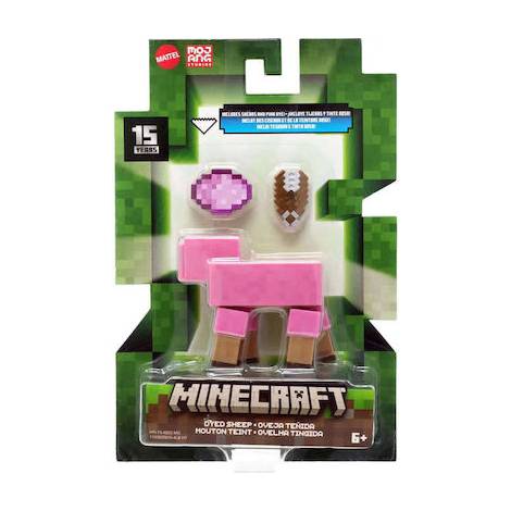 Mattel Minecraft: 15th Anniversary - Dyed Sheep Action Figure (HTL79)