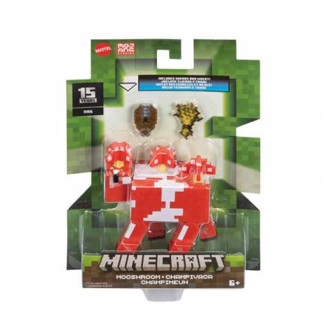 Mattel Minecraft: 15th Anniversary - Mooshroom Action Figure (HTL83)