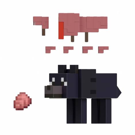 Mattel Minecraft: Armored Wolf - Figure 8cm (JJR99)
