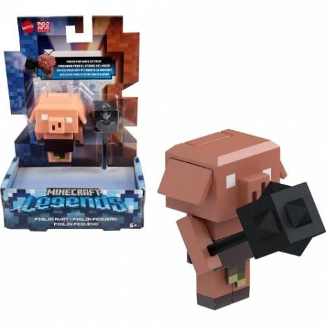 Mattel Minecraft: Legends - Piglin Runt Action Figure (8cm) (GYR79)
