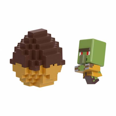 Mattel Minecraft: - Mini Eggs With Figure – Mc Mini Villager (JJV77)