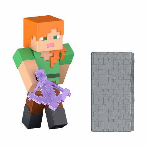 Mattel Minecraft: Redstone Charged - Alex 8cm Figure (JJR91)