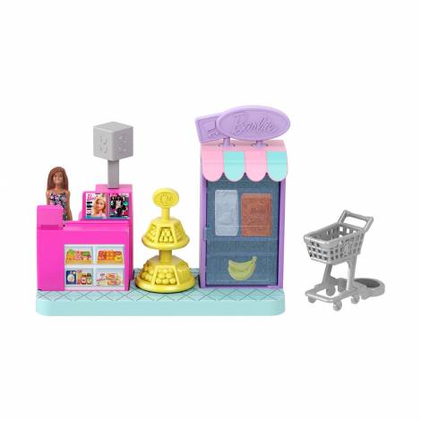 Mattel Mini Barbieland: Collectible Supermarket - Playset with Mini Doll (JCR33)