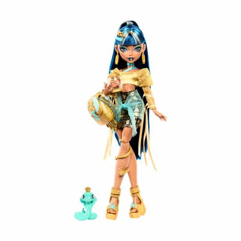 Mattel Monster High: Cleo DeNile - Fashion Doll with Pet (HXH74)