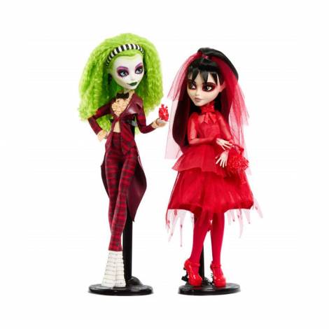 Mattel Monster High: Skullector Beetlejuice Wedding Doll Betelgeuse and Lydia Deetz 2-Pack (HYV96)