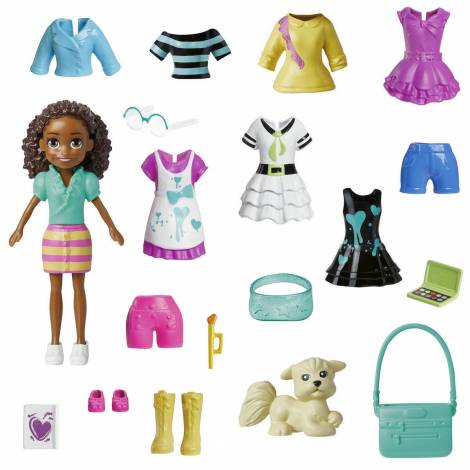 Mattel Polly Pocket - Νεα Κουκλα Με Μοδες Μεσαιο Pack (6 Σχεδια) (HKV91)