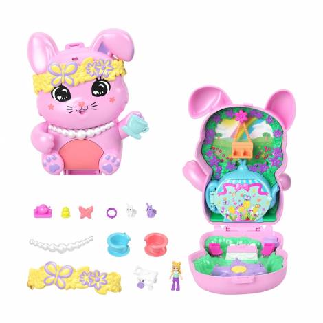 Mattel Polly Pocket: Tiny Worlds - Tea Party Bunny Playset (JCR40)