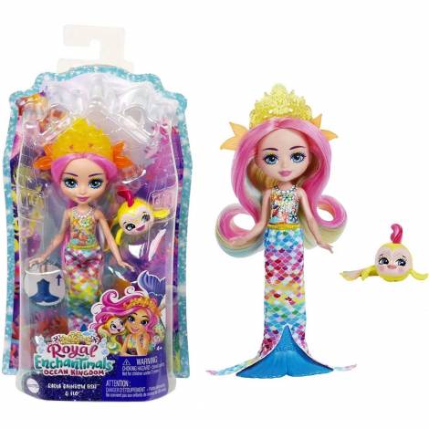 Mattel Royals Enchantimals: Ocean Kingdom - Radia Rainbow Fish  Flo (HCF68)