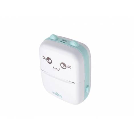 Maxlife Bluetooth thermal printer MXTP-100 pink - Παιδική ψηφιακή φωτογραφική μηχανή στιγμιαιας εκτύπωσης σε Μπλέ χρώμα