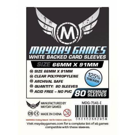 Mayday Sleeves 66x91 80 Pack - White