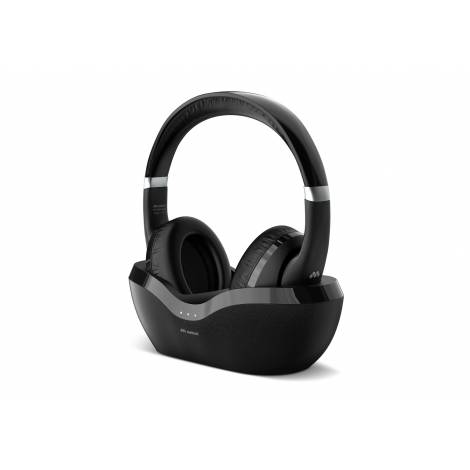 Meliconi Ακουστικά Κεφαλής Bluetooth 5.3 με Επιτραπέζια Βάση Φόρτισης σε Μαύρο Χρώμα HP FLASH BASE 497338