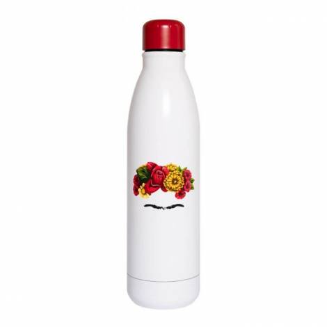 Μεταλλικό Μπουκάλι Hot&Cold 500ml FRIDA KAHLO 500ml Ανοξείδωτο ατσάλι - Inox Βιδωτό Θερμός