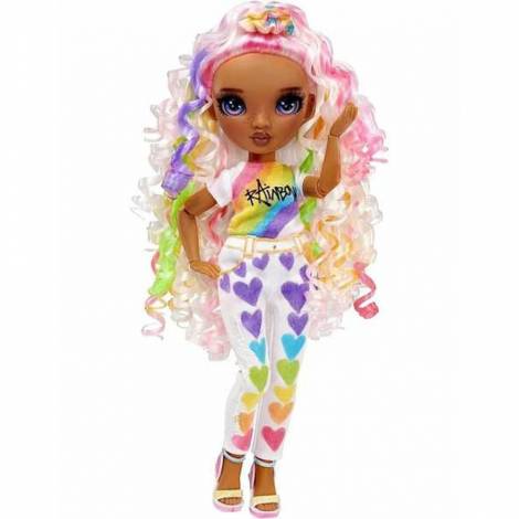 MGA Rainbow High: Color  Create DIY Fashion Doll - Purple Eyes/Curly Hair (594147EUC)