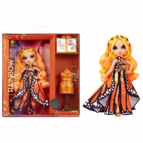 MGA Rainbow High: Fantastic Fashion - Poppy Rowan Fashion Doll (Orange) (587330EUC)