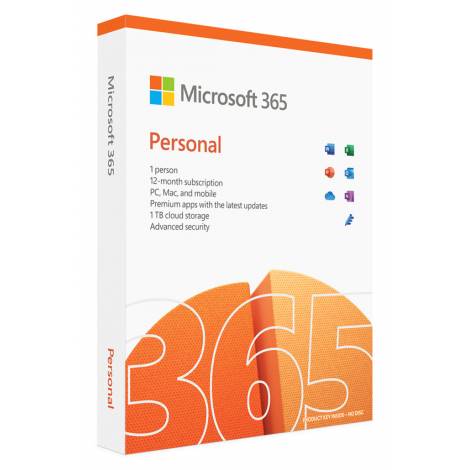 MICROSOFT Office 365 Personal QQ2-00989, English, medialess P8, 1 έτος