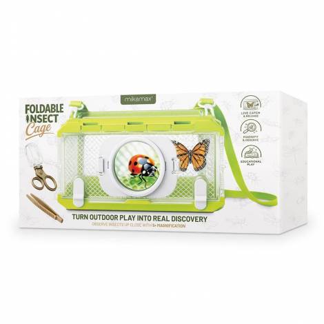 MikaMax – Foldable Insect Cage – Πτυσσόμενο Κλουβί Εντόμων με Μεγεθυντικό Φακό
