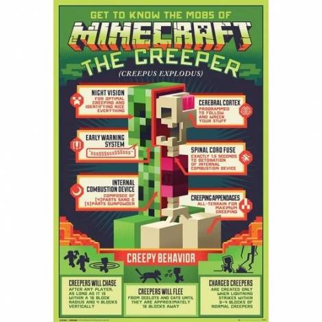 MINECRAFT - Creeper - Poster 61 x 91cm