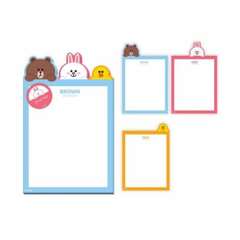Μπλοκ Σημειώσεων LINE FRIENDS 14X20 (Α5) Λευκό