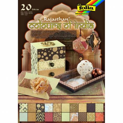 FOLIA Μπλοκ Χρώματα Της Ινδίας, 21Χ29/Α4, 20 Φύλλα, Rajasthan 21X29 (Α4) 20 135γρ